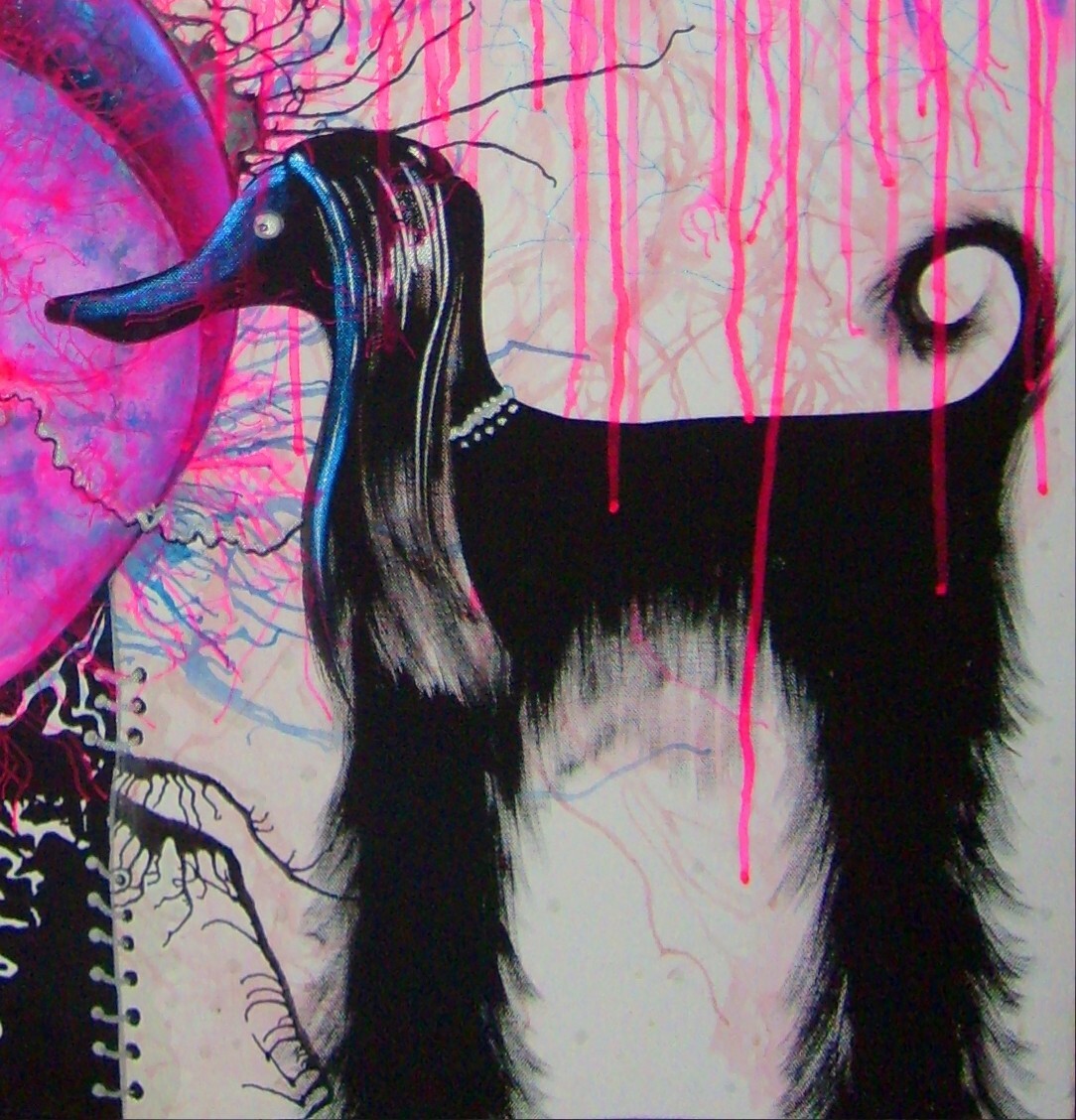 Self Portrait Cartoon Comix Pop Art Painting Contemporary Original Amira Artist