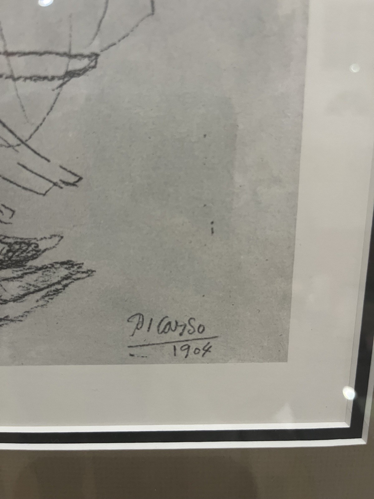Pablo Picasso MOTHER CHILD Studies Right Hand Framed Pencil Sketch Art Portrait