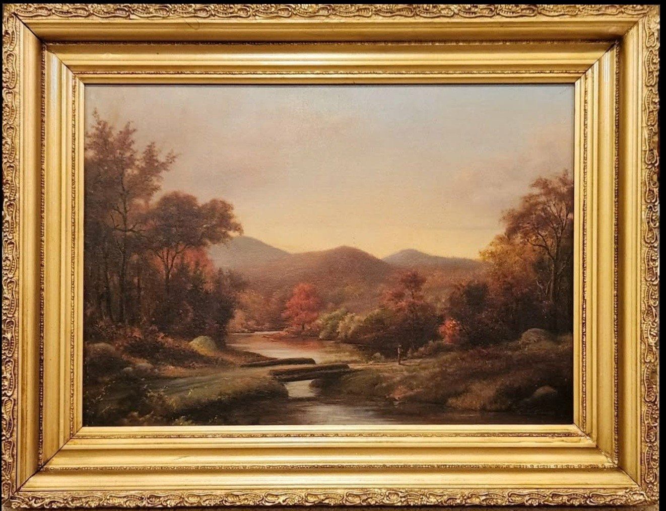 George Lafayette Clough (1824-1901) – Hudson River School Painting Circa 1870
