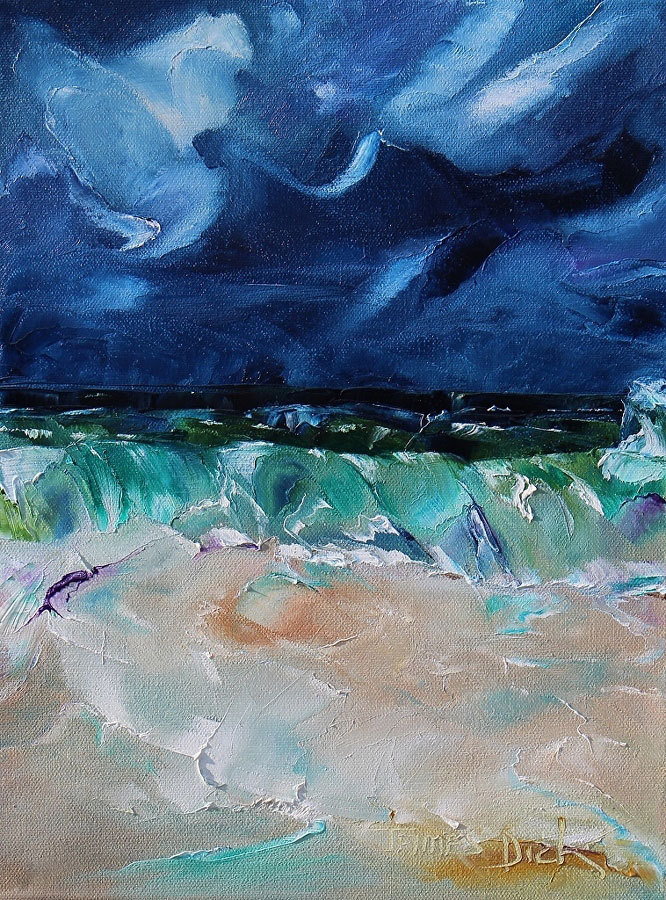 Enigmatic by James Dick | Impressionist | Oil Painting | South African Seascape
