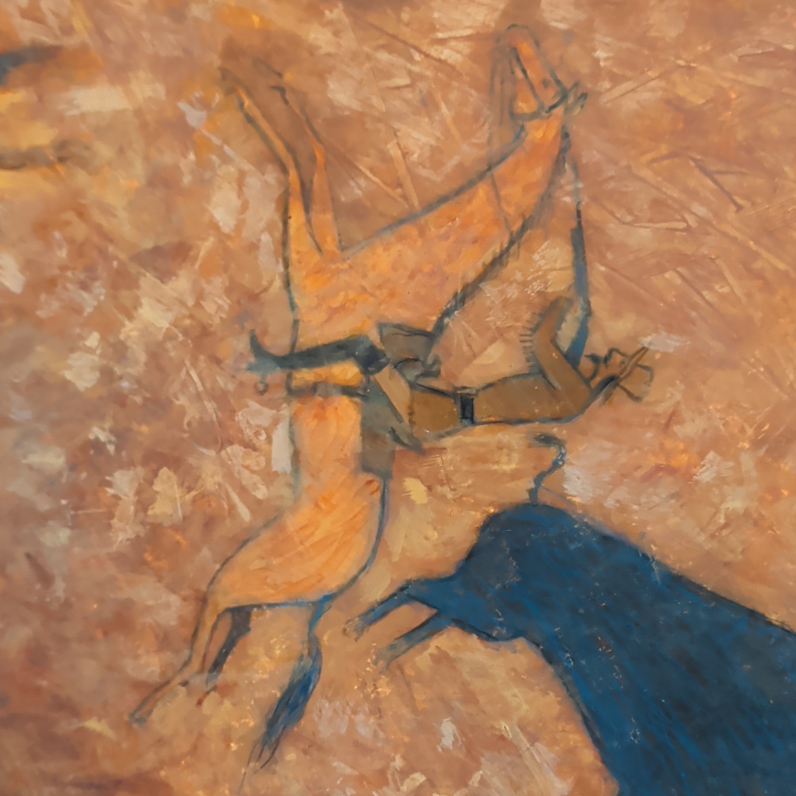 Painting-frontiersman-buffalo hunt-cowboy-western-picture