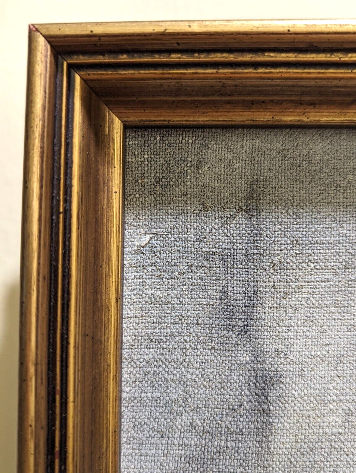 Local Pickup Original Framed «Queens Guard» Oil on Canvas H. Mann 17.5 x13.5