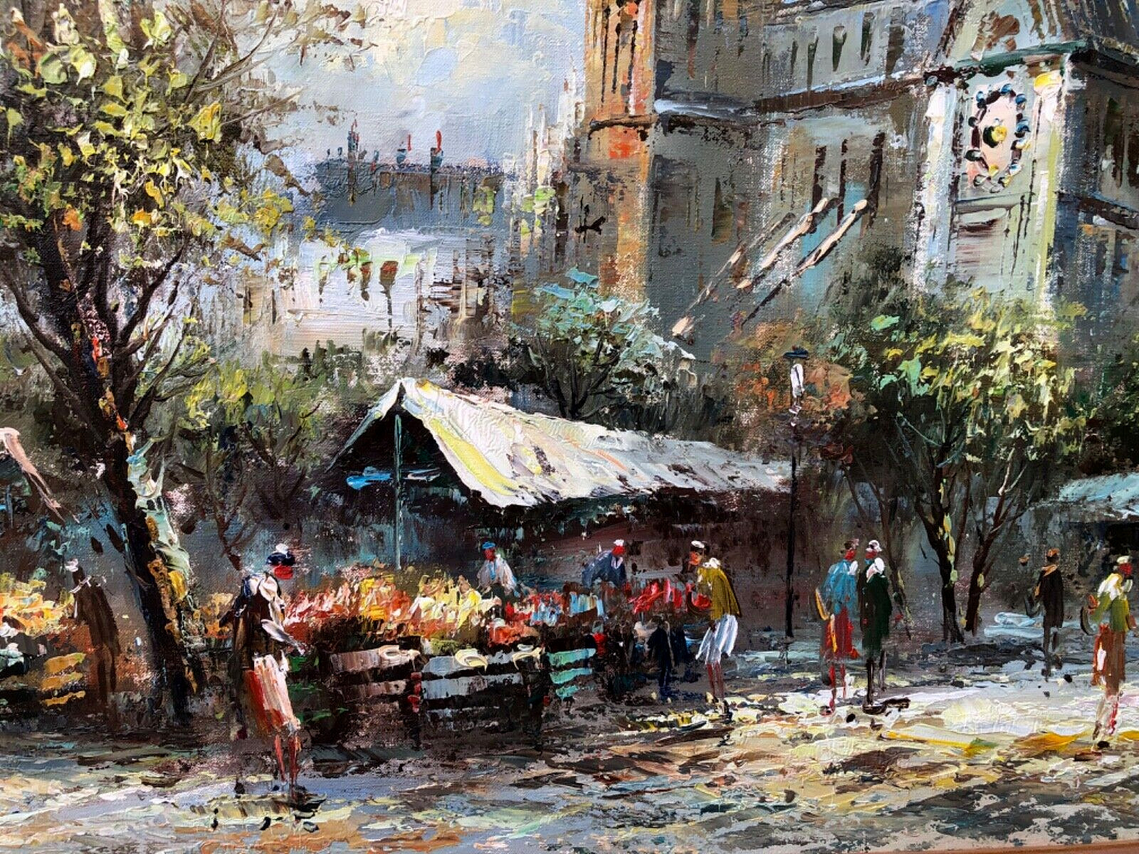 Caroline C Burnett (1877-1950), Original Impressionistic Oil Painting. Signed
