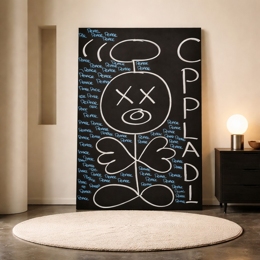 Trey Coppland, Peace People Abstract Acrylic, Painting, 20+30 in, 2026, Signed