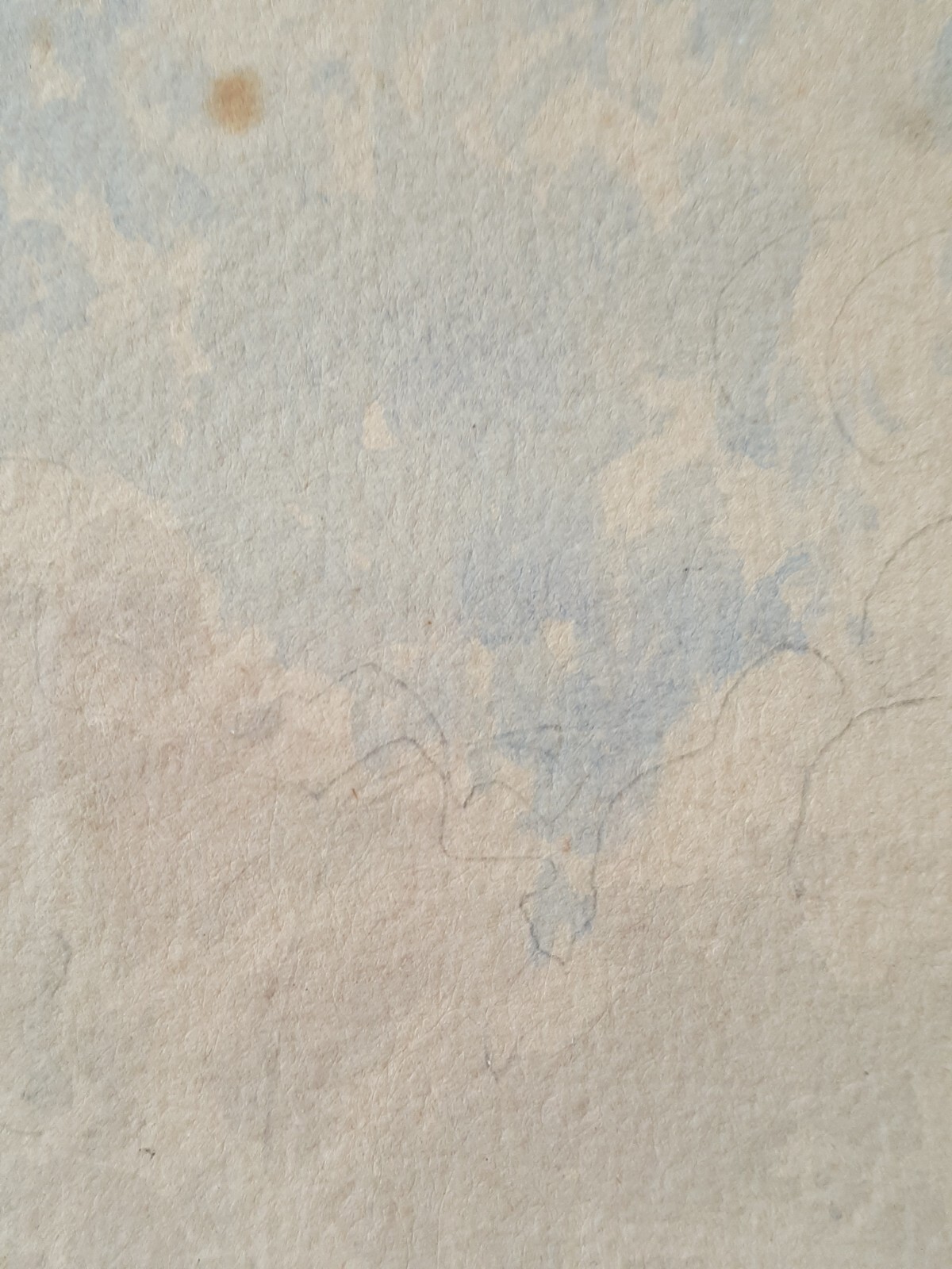 Original Philip Mitchell watercolor 1868, 20.5 by 13.5 inches