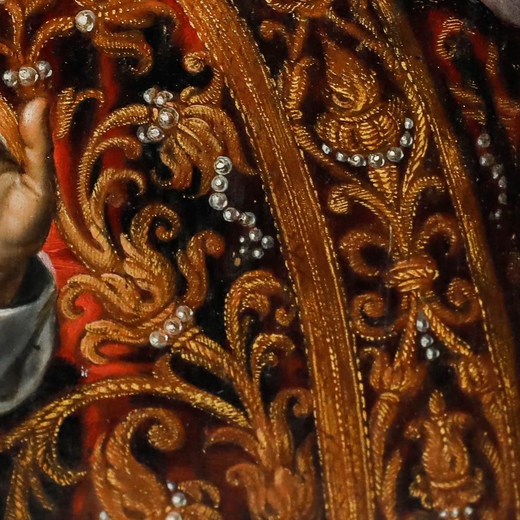After Peter Paul Rubens (1577-1640) – 19th Century Oil, Saint Ignatius of Loyola
