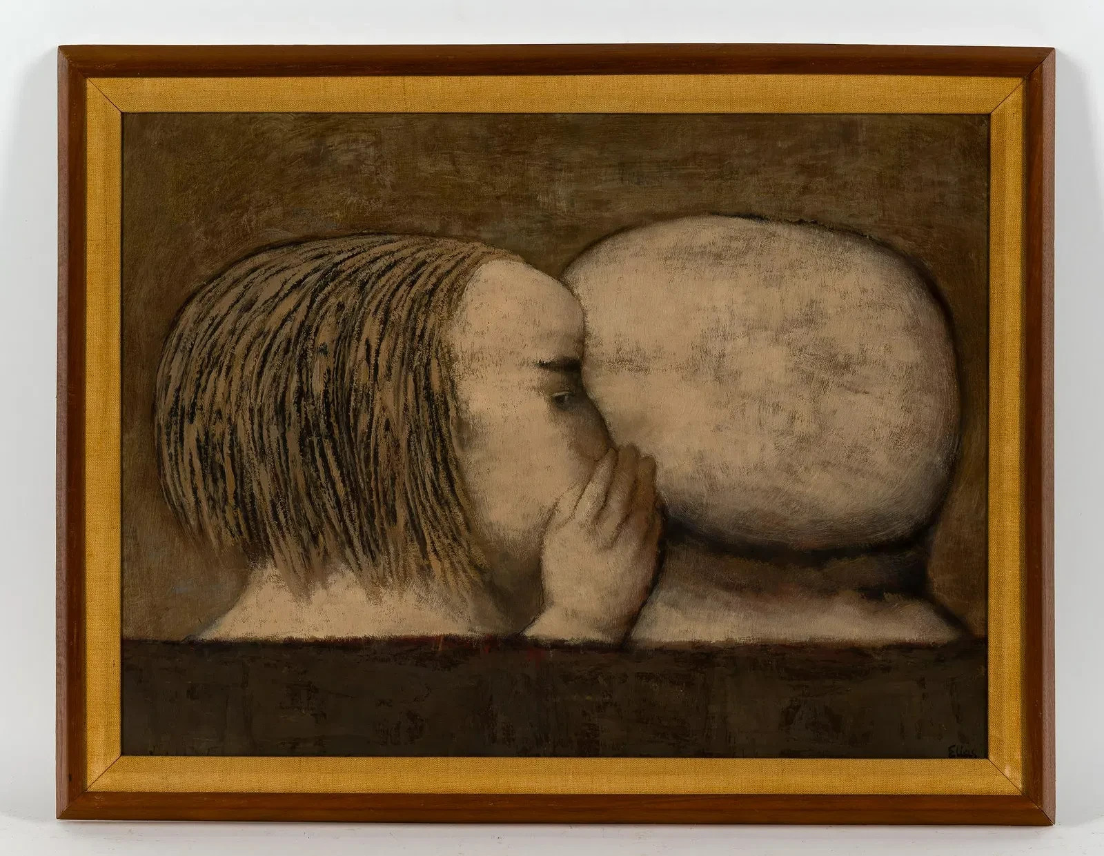 ELIAS FRIEDENSOHN «Secret» Oil Painting Whitney Museum Edwin Hewitt Gallery