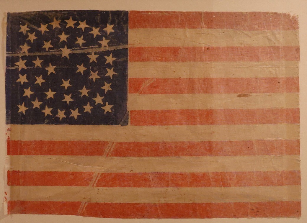 38 Star US Flag with Rare Medallion Pattern – Authenticated from circa 1877