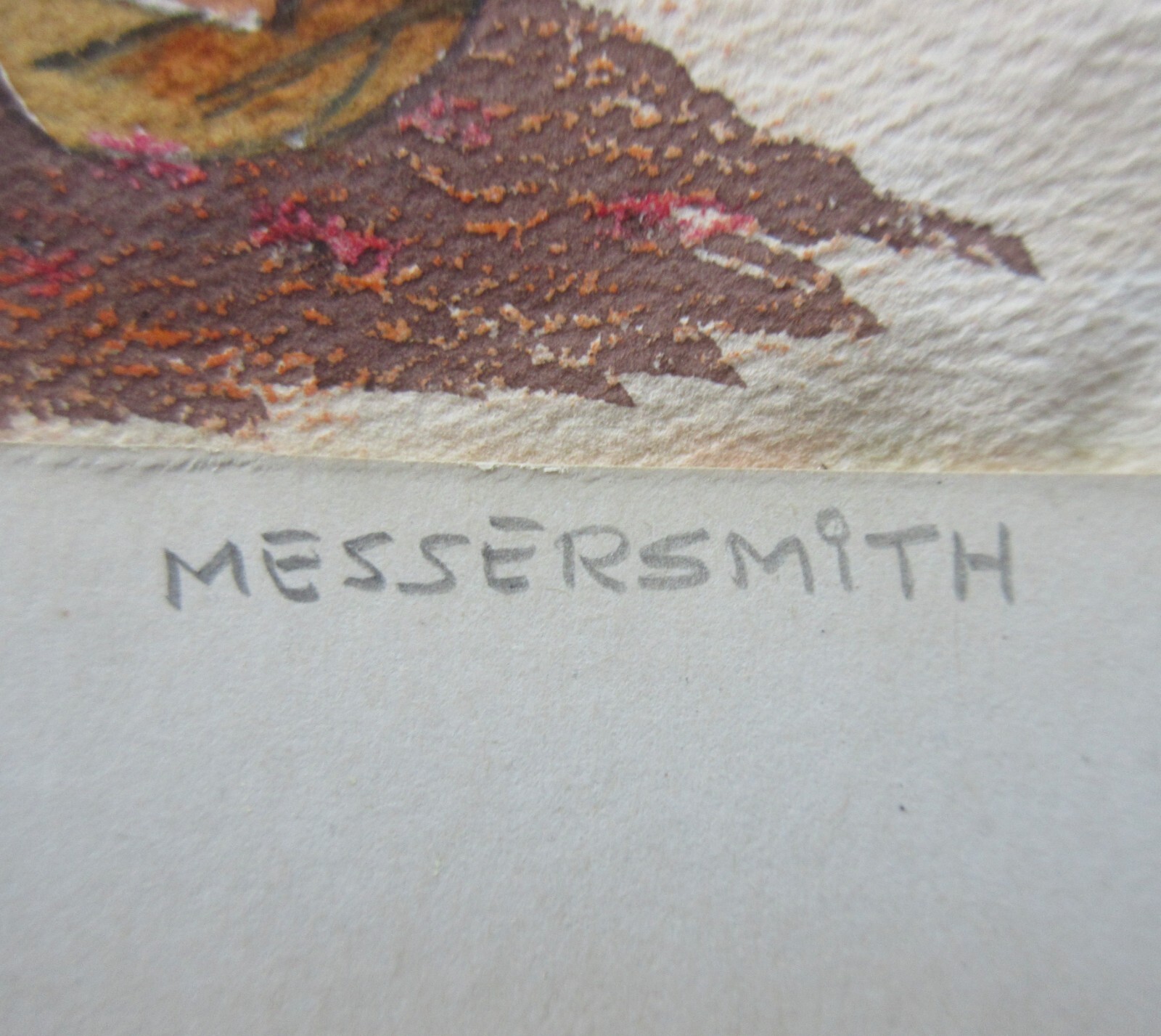 Matted Watercolor on Paper by Gregory Messersmith (United States, 20th Century)
