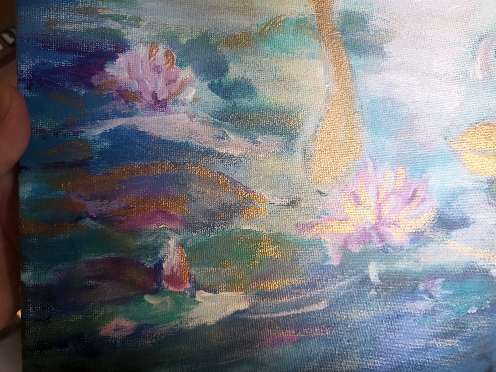 Original acrylic painting, «Meditation Zen»,11 by 14″,canvas board