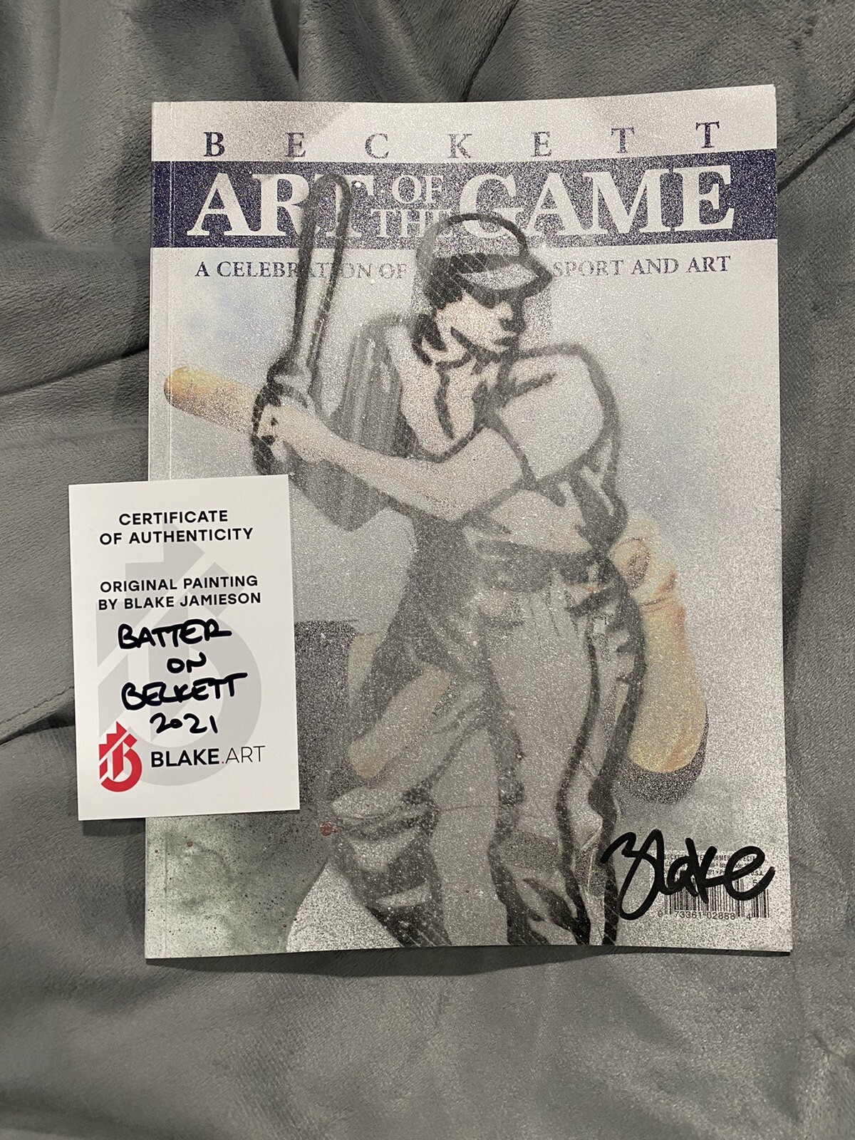 Blake Jamieson – Original Painting Sports Art – “Batter On Beckett” – W/ COA 1/1