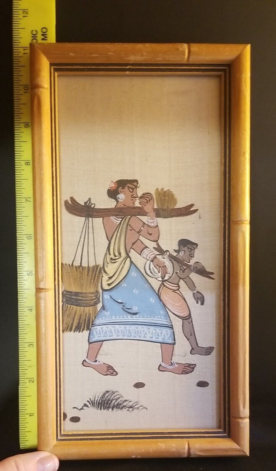 Polynesian, Native Hand Painted painting on Linen Artwork Acrylic?Oil? Unique