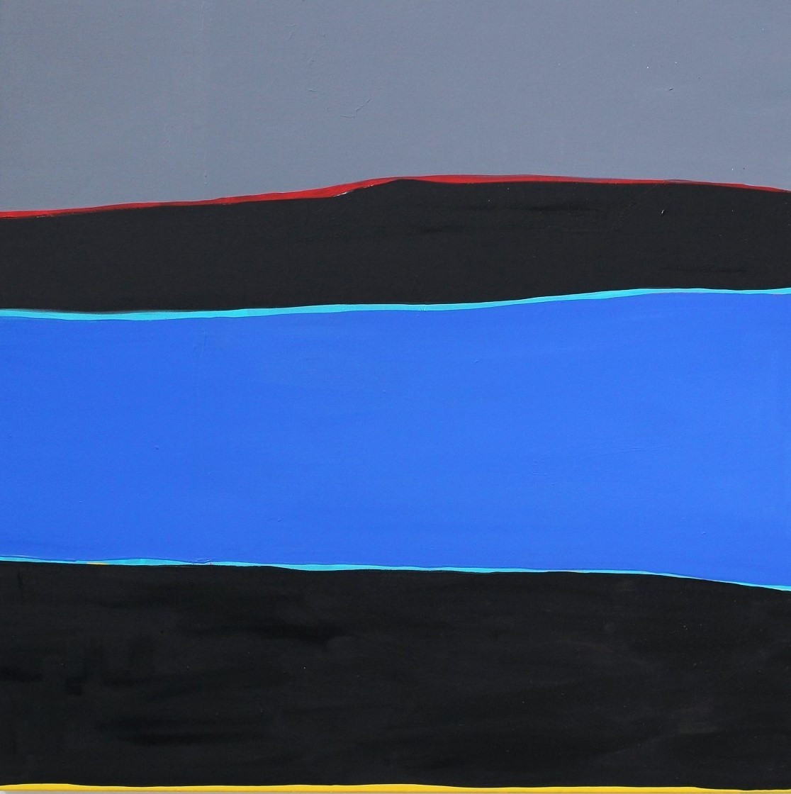 Minimal Abstract painting, nature inspired, signed by artist, 30 x 30 in