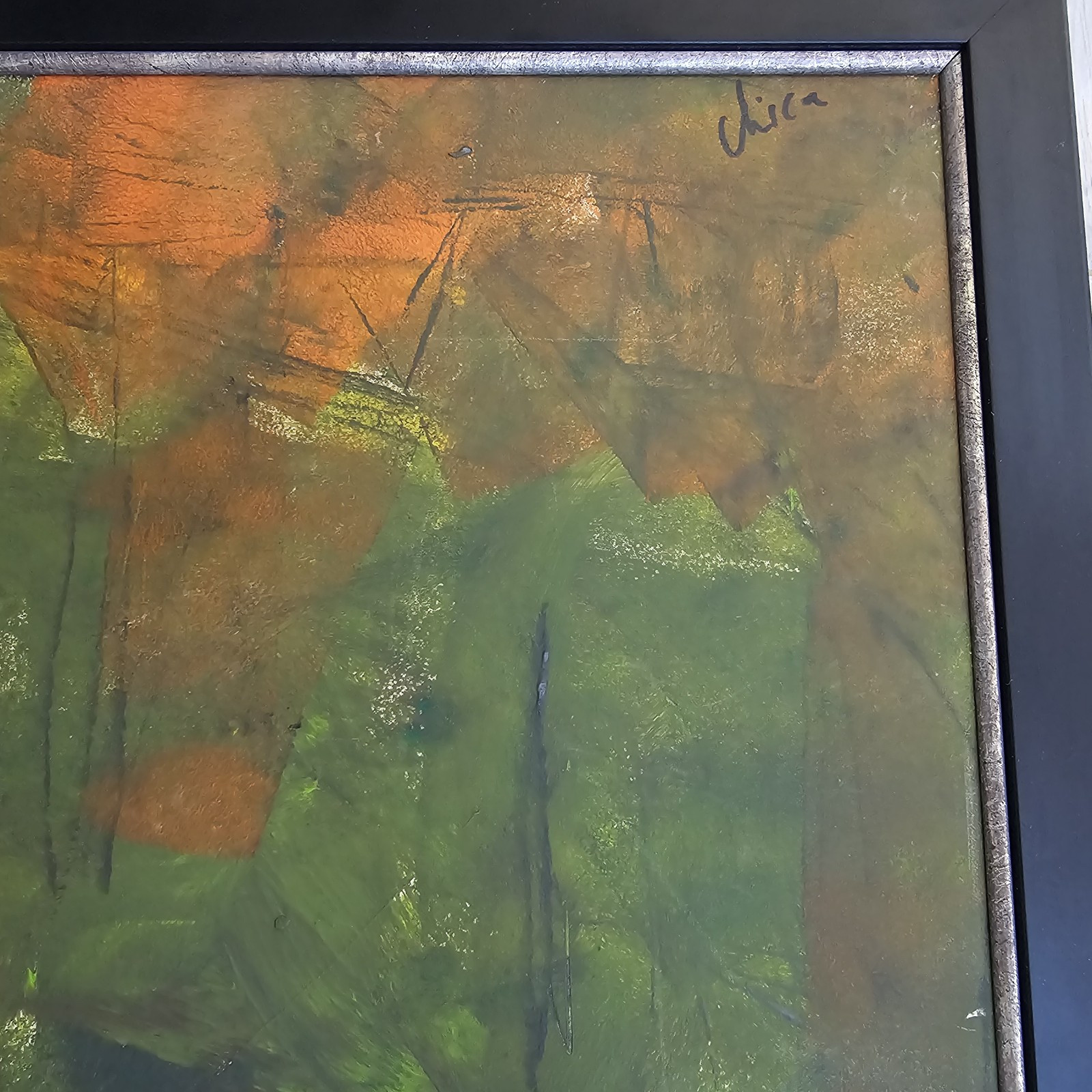 Abstract Painting With A Monkey
