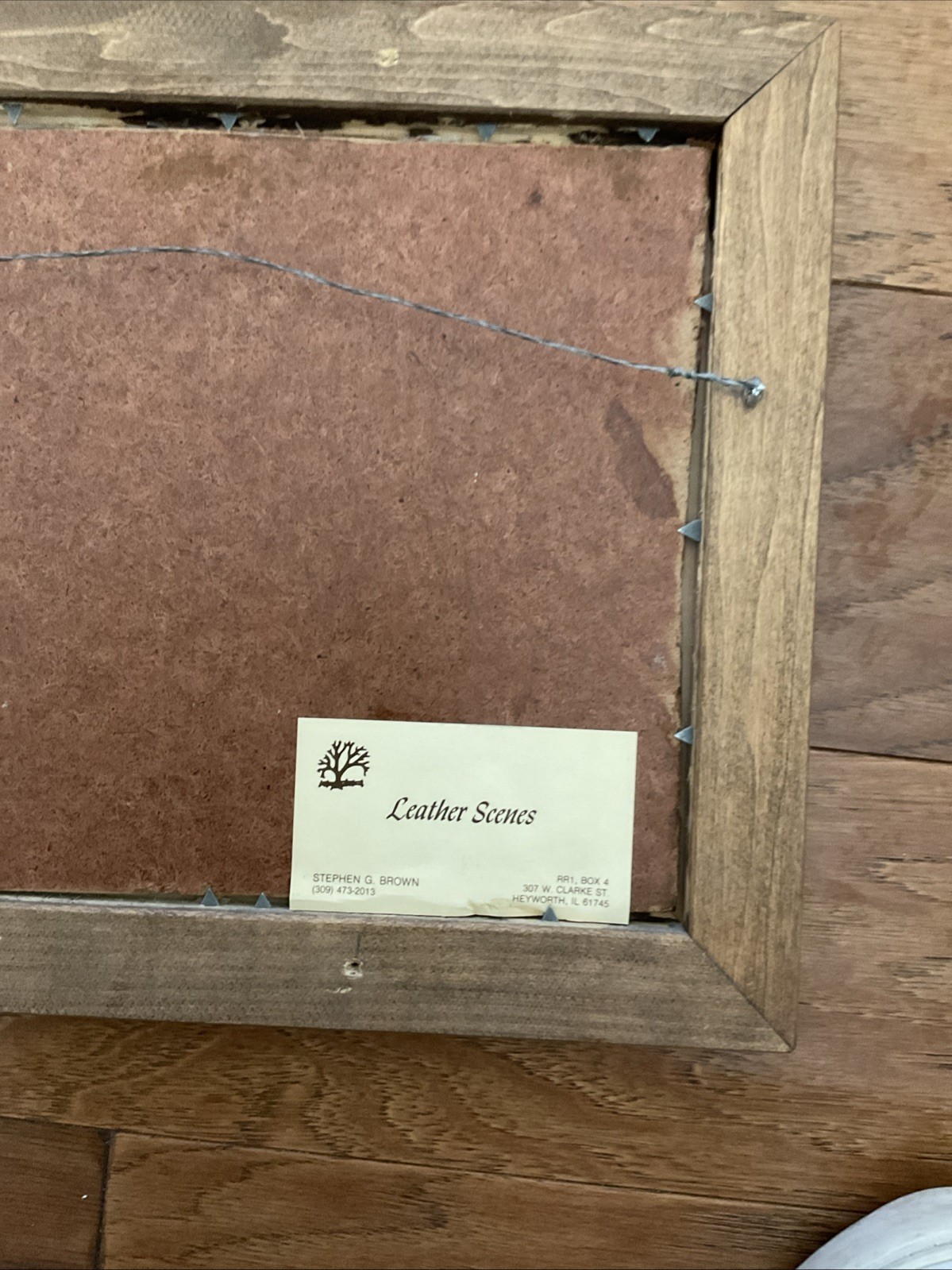 Original Stephen Brown, Leather Hand Tooled Art