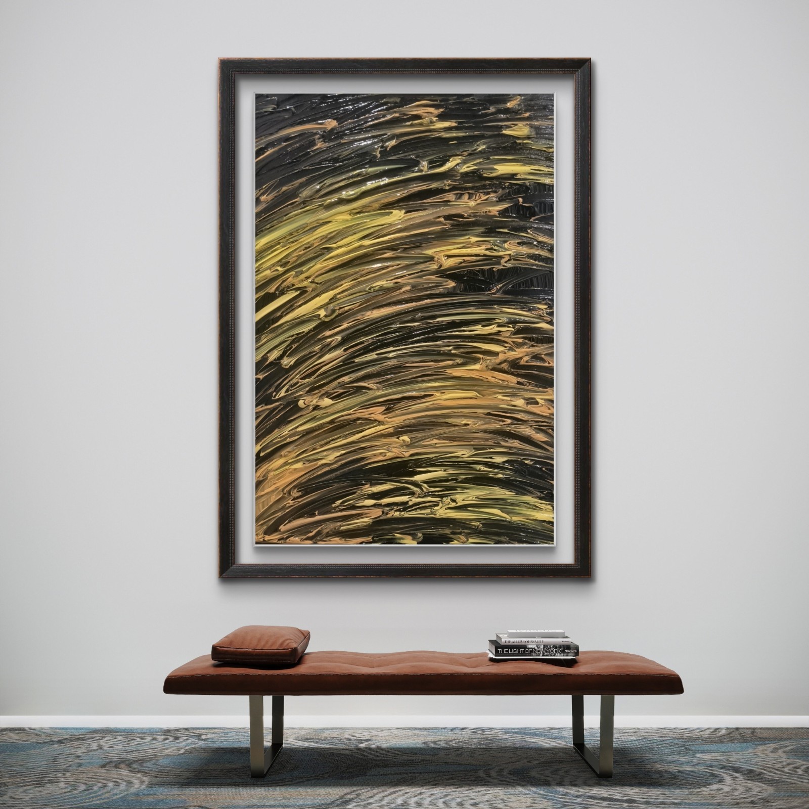 Trey Coppland, Delight Abstract Acrylic Painting, 24×30 in, 2026 Signed