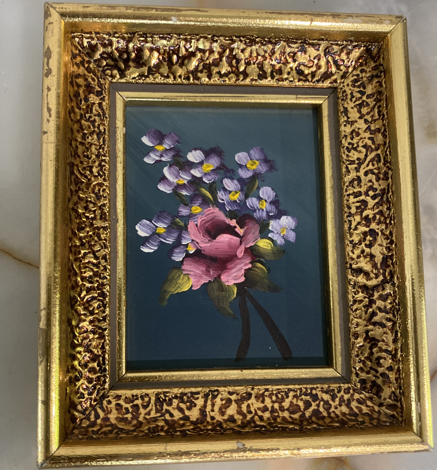 Vintage Hand Painted Framed VERILYN GALLERY MADE IN SPAIN