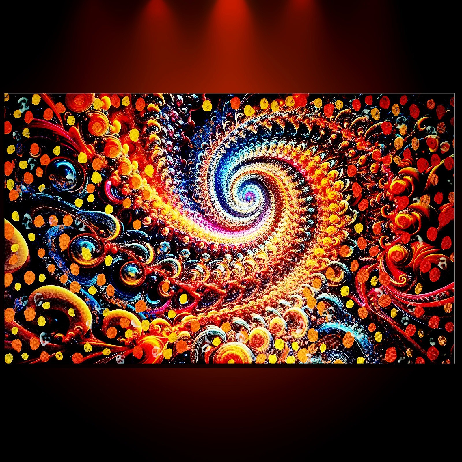 Original Abstract Oil Painting Modern Art Canvas Home Deco 48″ Ready Hang framed