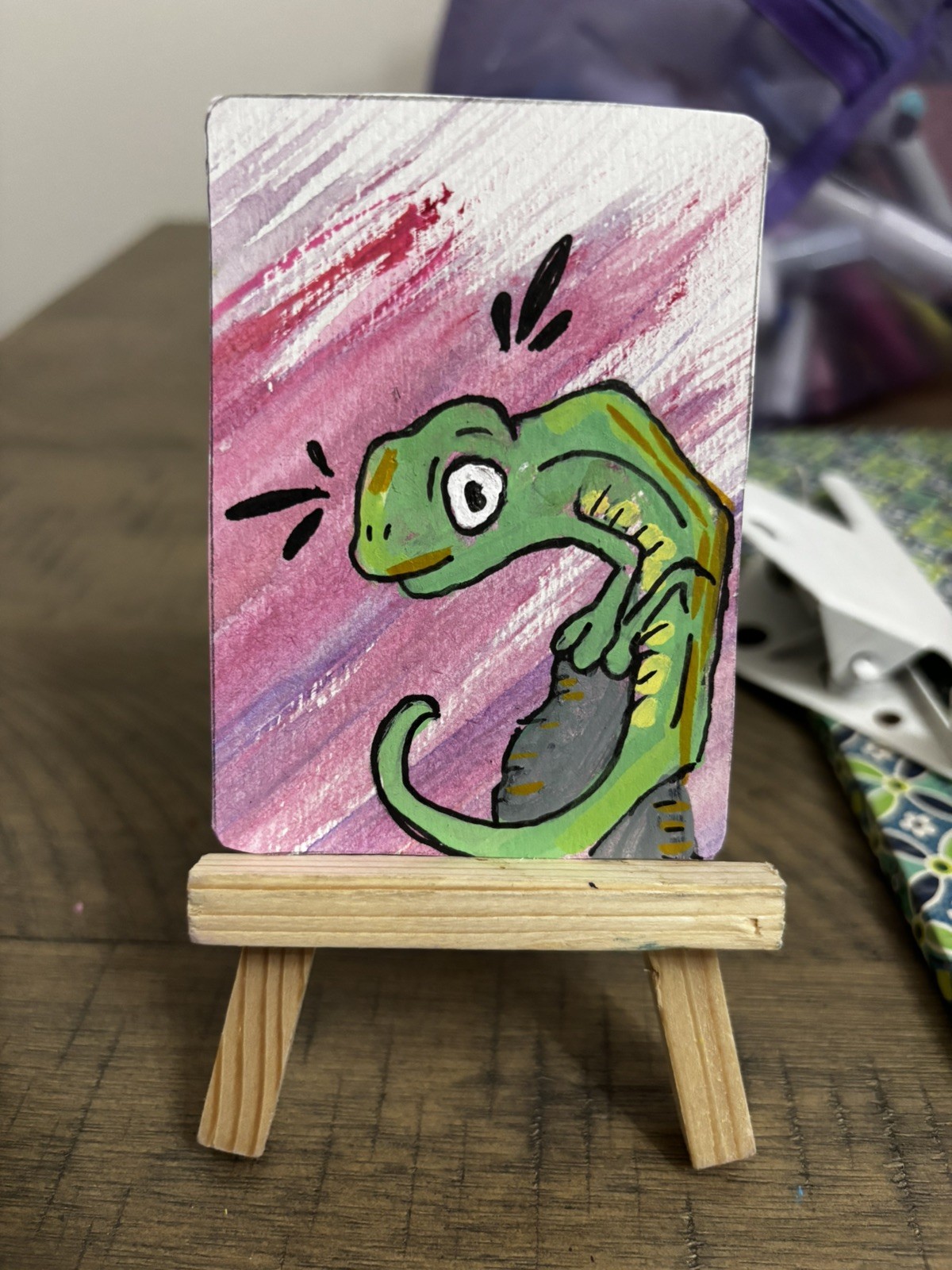 ACEO Art Card signed original 2.5×3.5