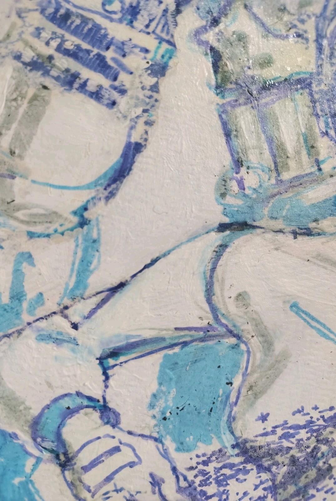 9 inch x 12 inch – Sci-fi Mixed-Media Drawing – NO FRAME by A. Avila
