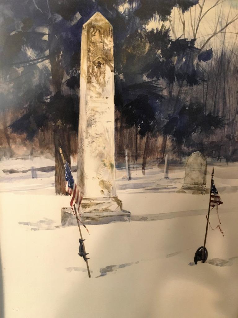Don Stone Watercolor «Lest We Forget» Listed Rockport Maine Artist Nice!