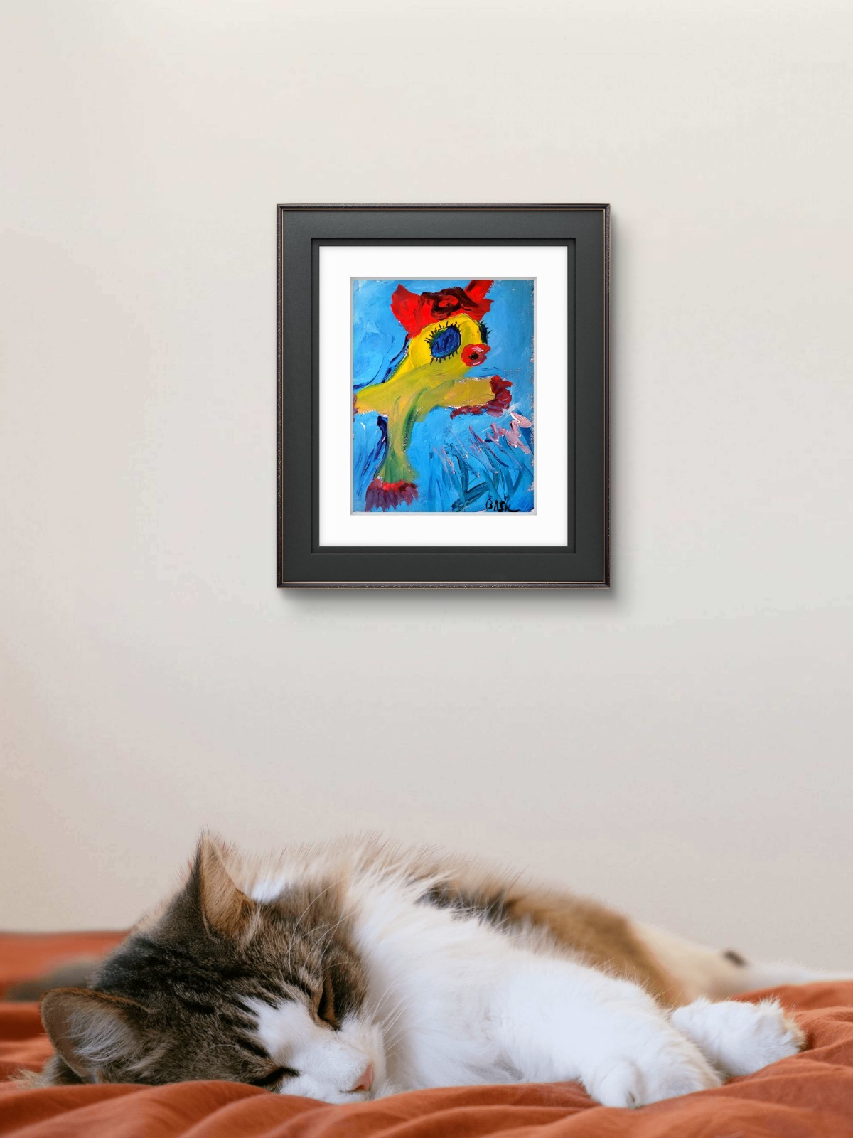 Goldfish Contemporary Expressionist Original Painting