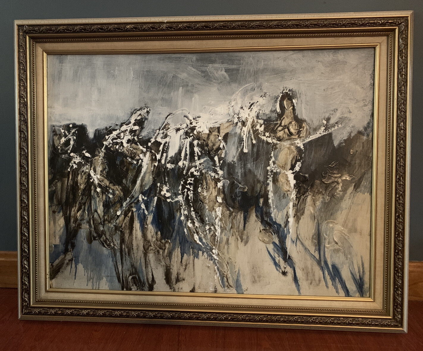 Anthony Triano Original Personal Estate Oil Painting on Board 29″x 23″ Framed