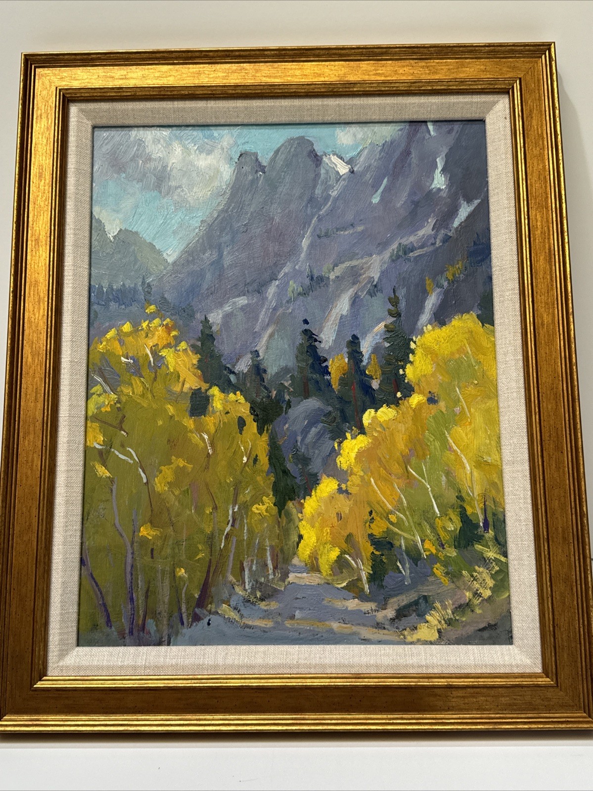 American Landscape Painting Mountains California Silvio Silvestri Impressionist