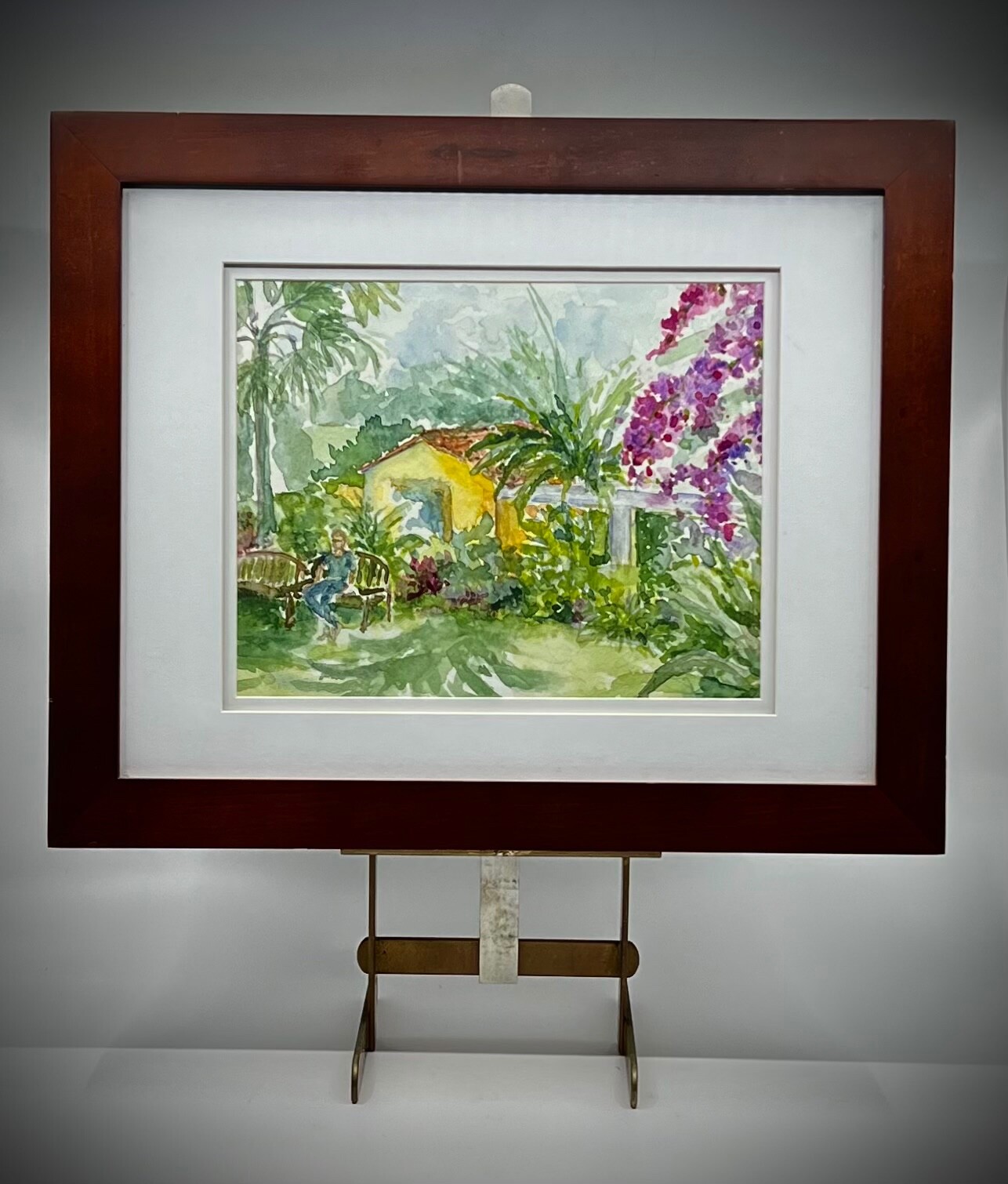 Vintage Mid-Century South Florida Watercolor (Coconut Grove/Key West)