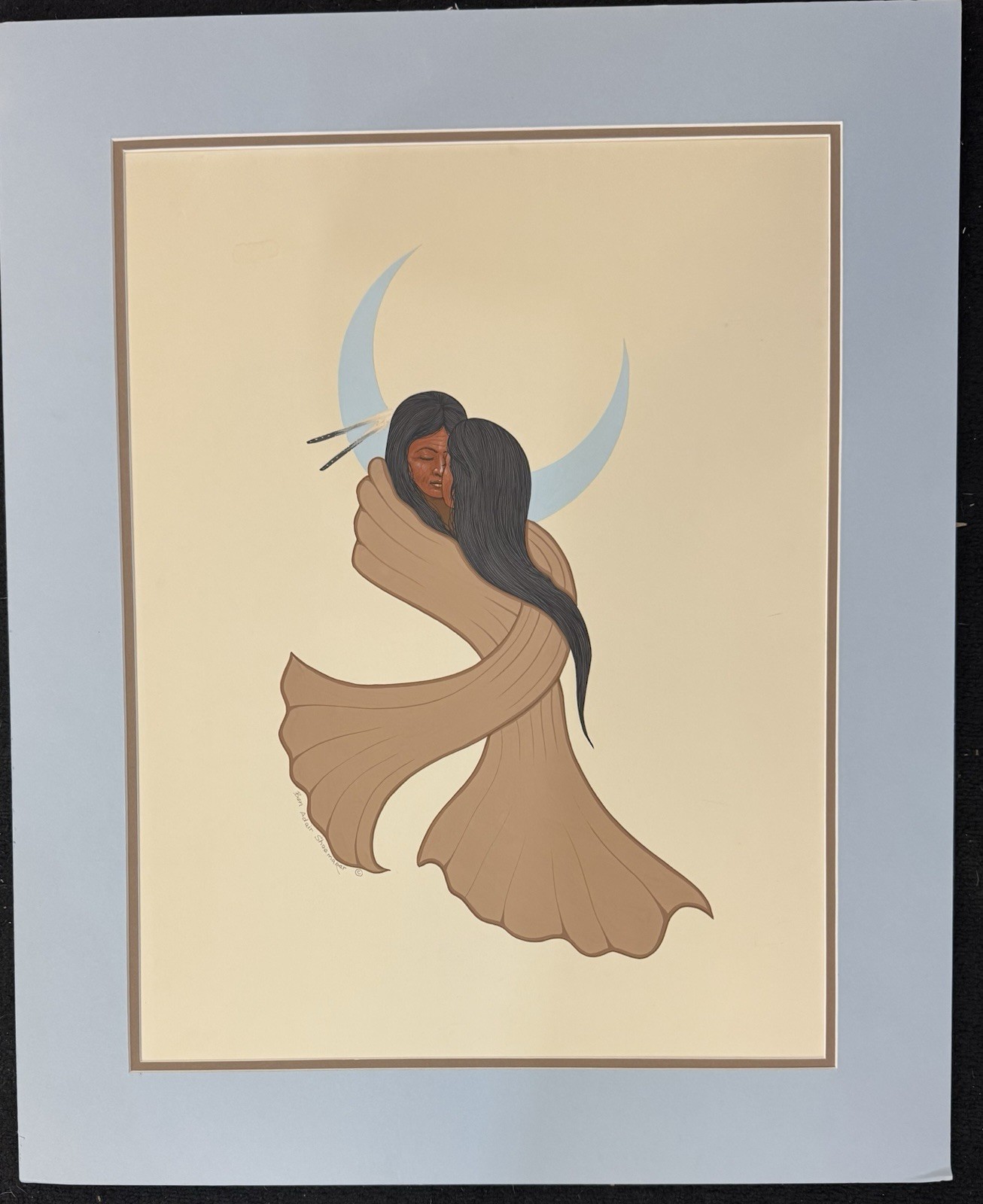 Ben Adair Shoemaker Original “Embraced Under A Half Moon”