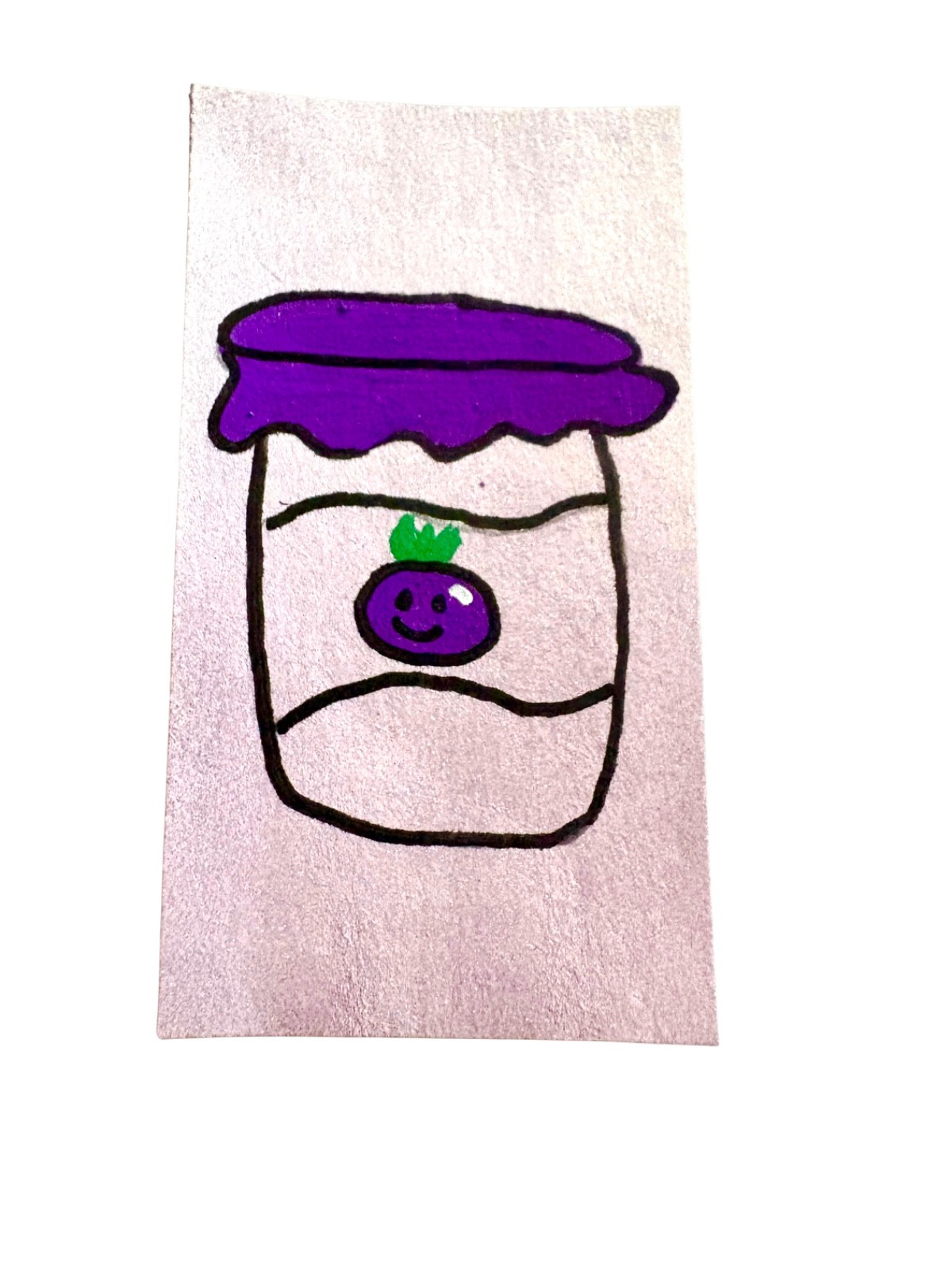 ACEO Original Watercolor And Ink Painting “This Berry Summer” By Cole B 2.5×3.5”