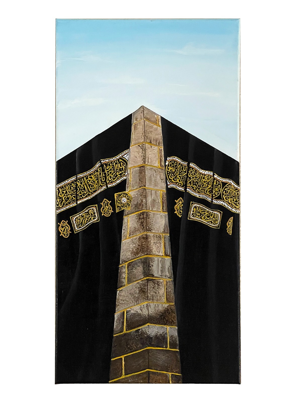 Kaaba Front View Stretch Canvas Acrylic Art Wall Painting