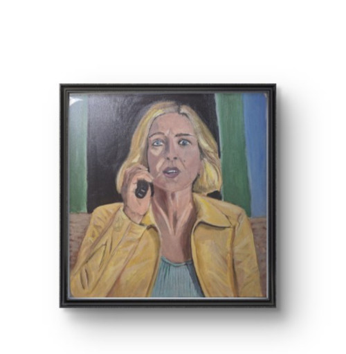 Pluribus Movie Scene 8×8 Acrylic Wood Panel Painting
