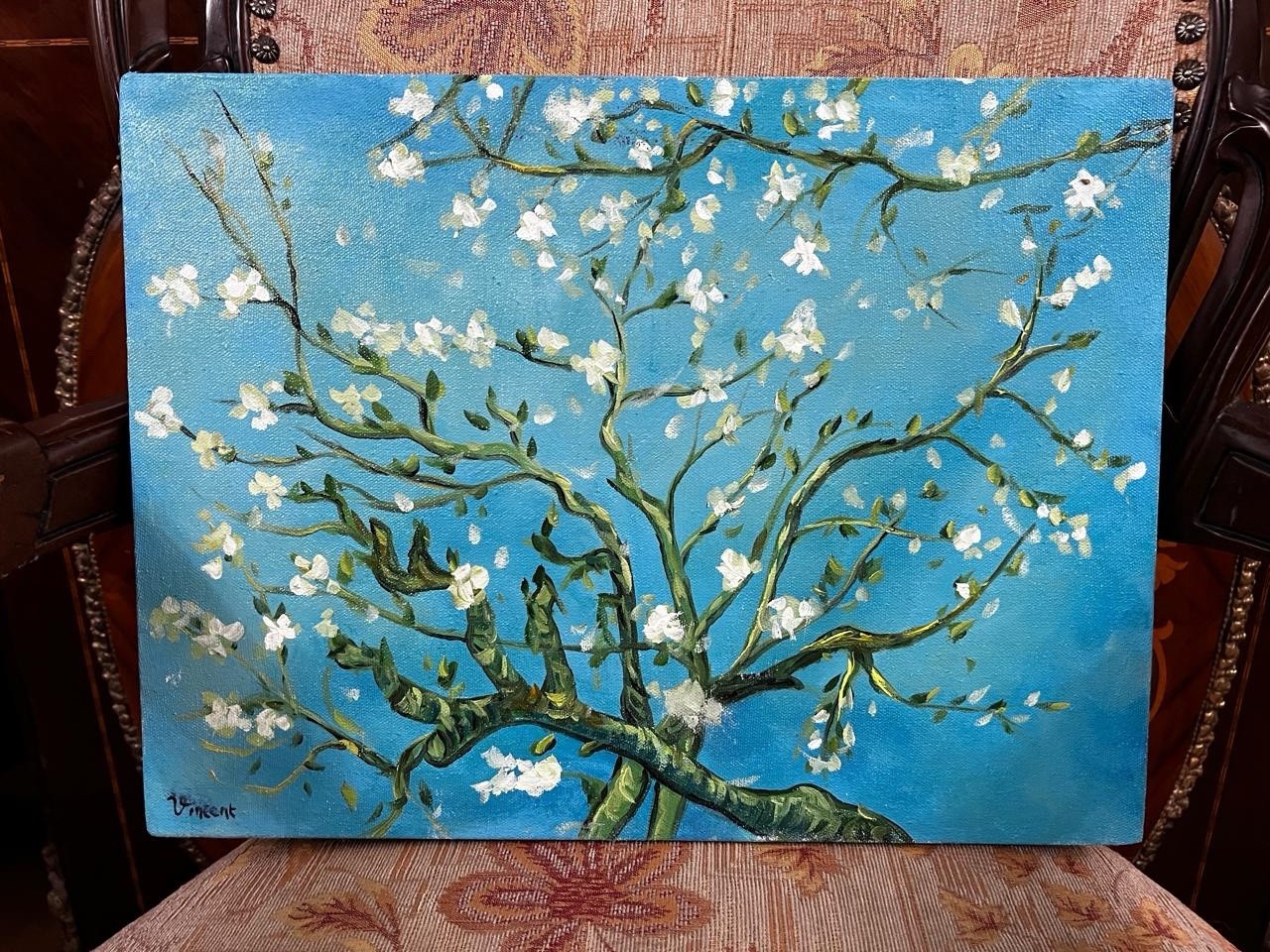 Vincent Van Gogh – Amazing Oil Painting – Signed – Stamped – A1