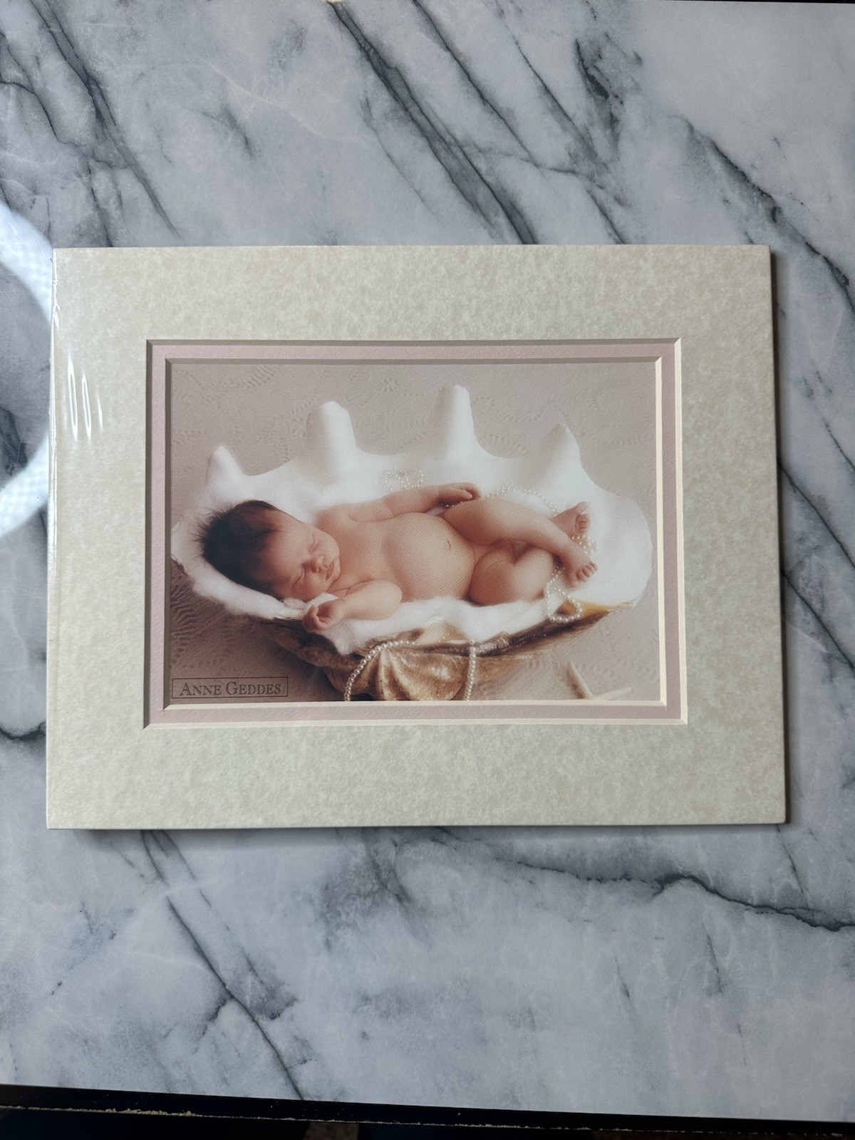 Sealed Anne Geddes Clam Shell Baby Photography Print 8 x 10 Near Mint Condition