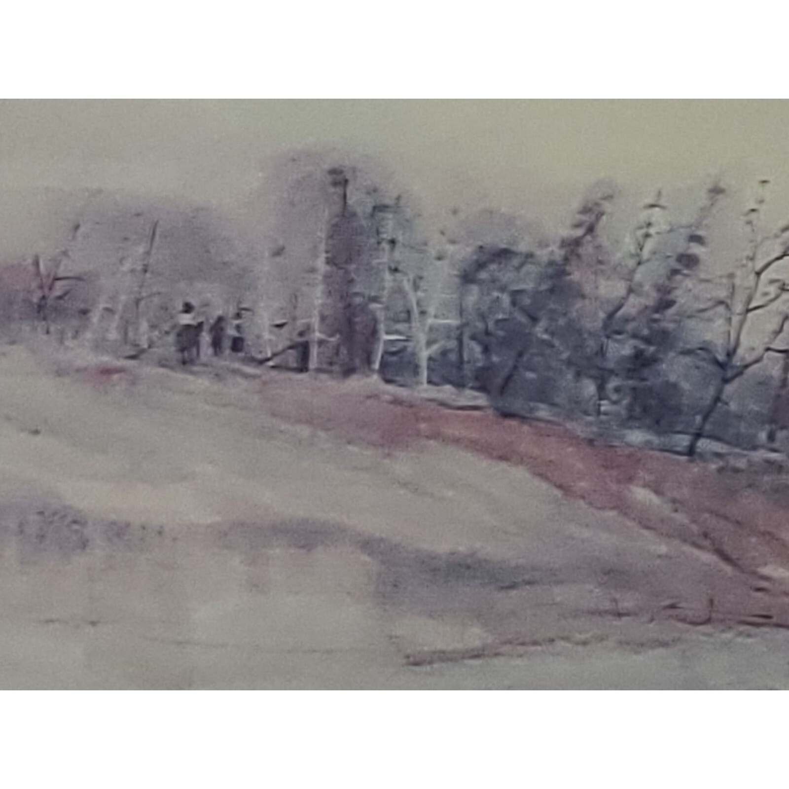 Vintage Original Watercolor painting by Ackerman Matted and Framed 25 x 25