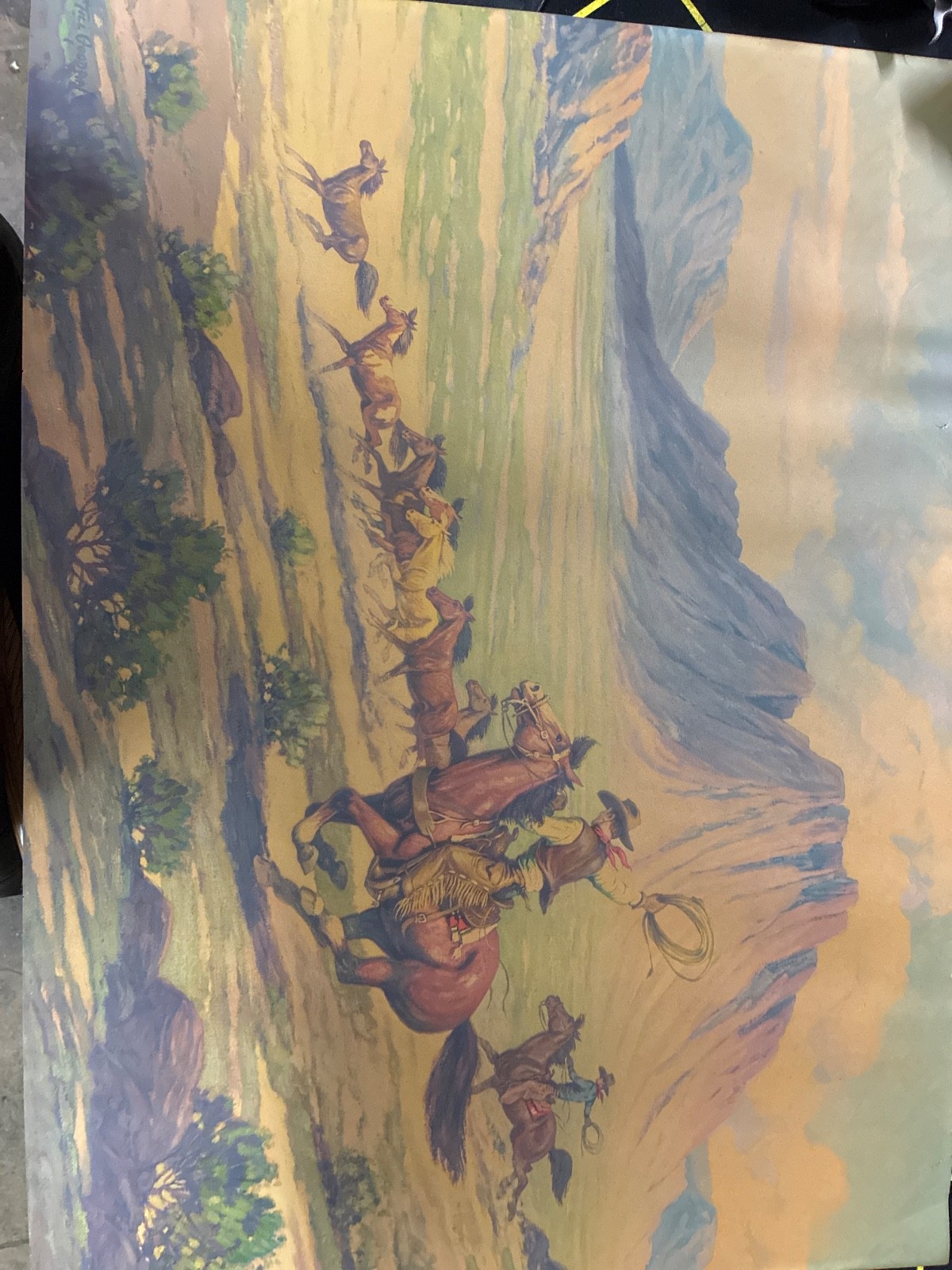 “Mustang Runners” by Till Goodan print 23x31in