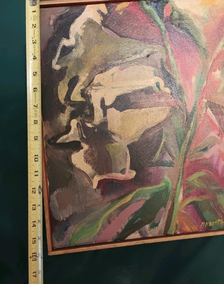 SIGNED MARTHA HAYDEN ABSTRACT OIL PAINTING ON CANVAS IMPRESSIONIST ORIGINAL