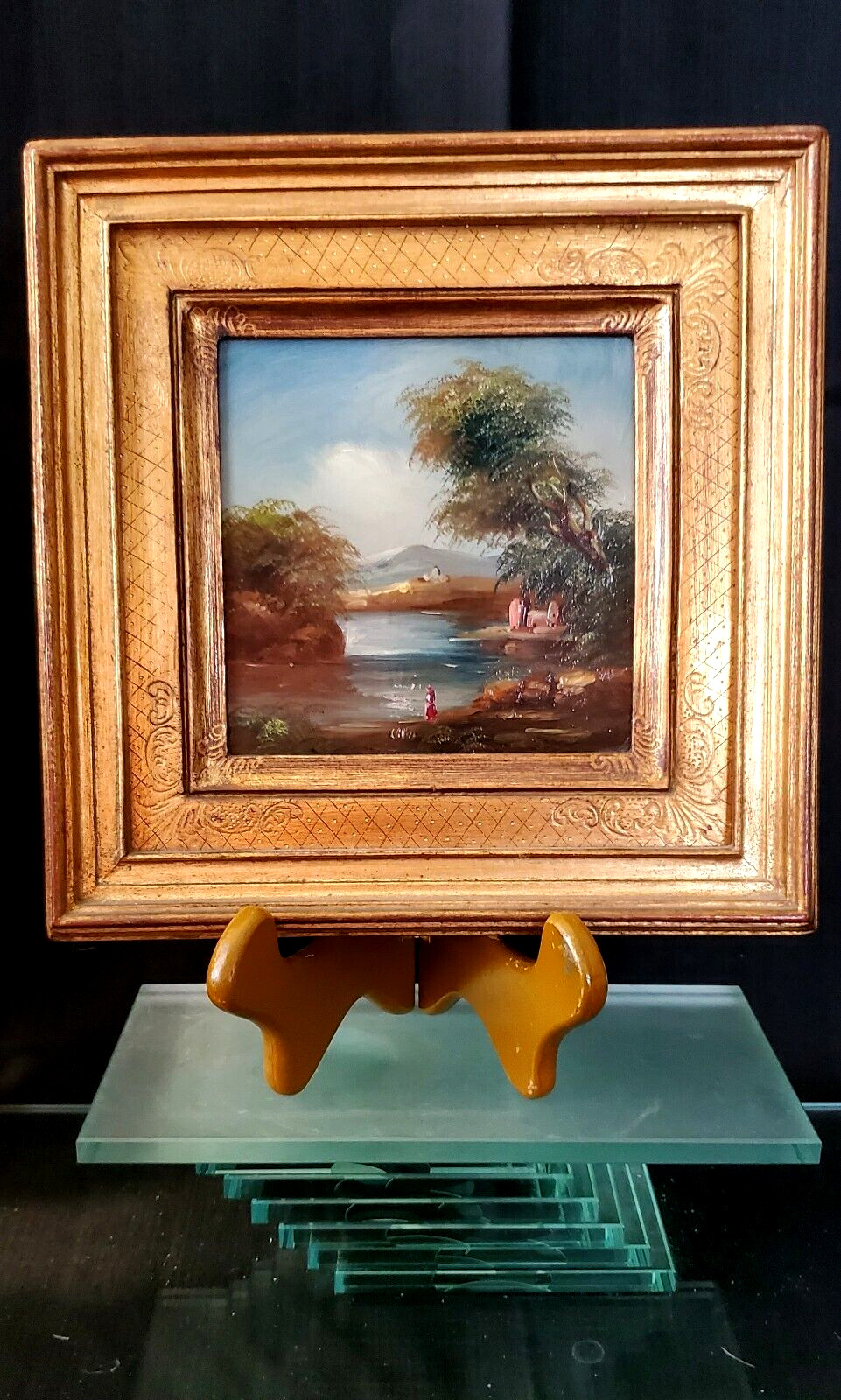MERRILL CHASE GALLERIES ORIGINAL LAND & WATERSCAPE FRAMED OIL PAINTING BY WILKES