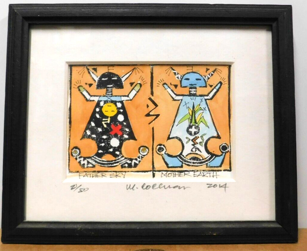 KNOWN Artist w. Coleman 2014 «FATHER SKY MOTHER EARTH»~LIMITED EDITION #21/50