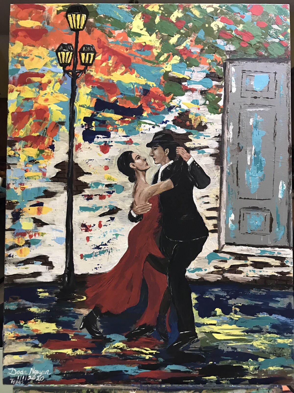 Orginal Acrylic painting on Canvas 18 x 24 Inches
