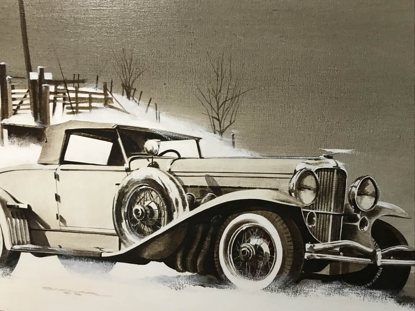 Anthony Sinclair Original Painting on Linen Canvas 29 1/2” x 36”