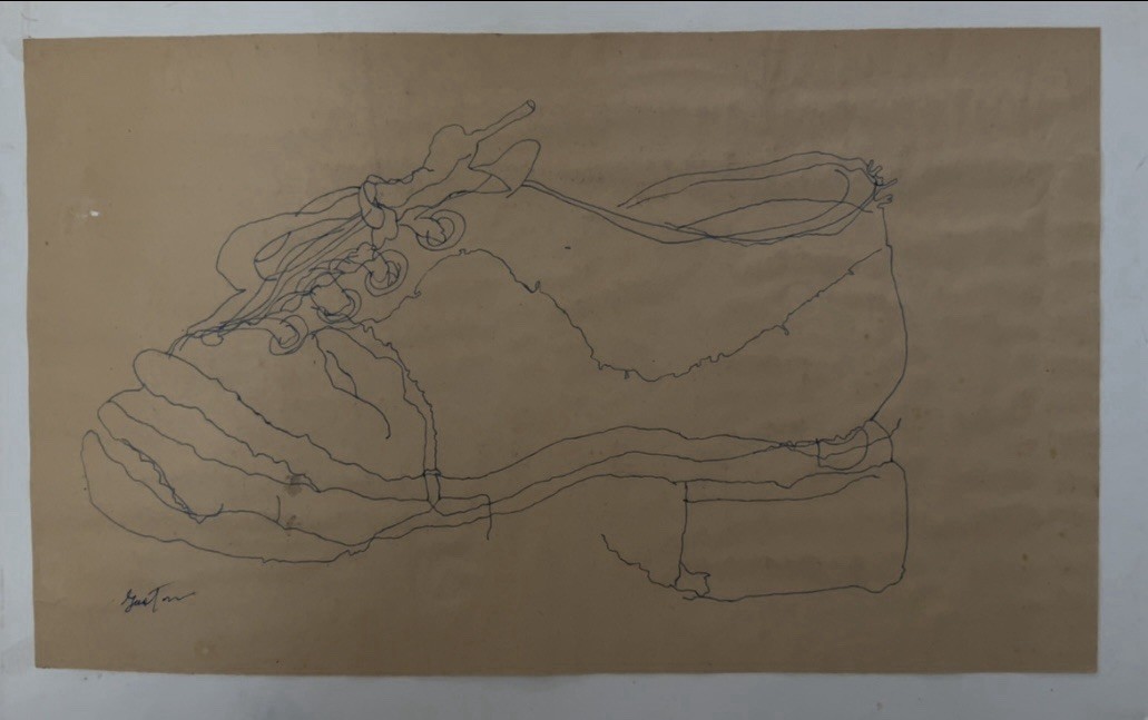 Phillip Guston, 1913 Montreal, Canada-1980 Woodstock, New York, “Shoe,” 9×15”