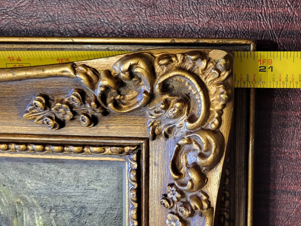 Vintage Tomb Of Rachel Oil Painting In Wood Frame Kever Rochel 16×20
