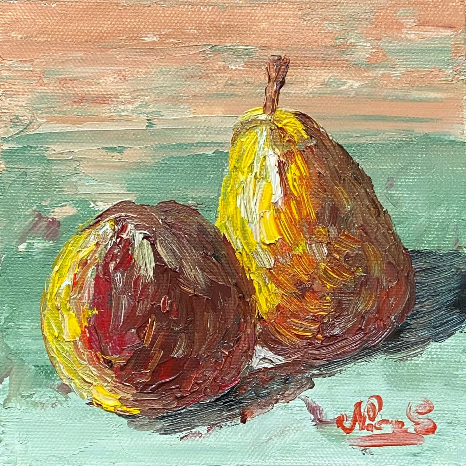 Fruits Still Life Stunning Oil Painting. Still Life Fruits. ORIGINAL. Signed.