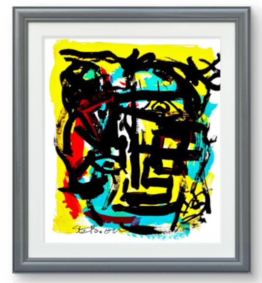 Abstract Art «Mindfulness» Original Acrylic 18×24 inch Painting on Gallery Paper