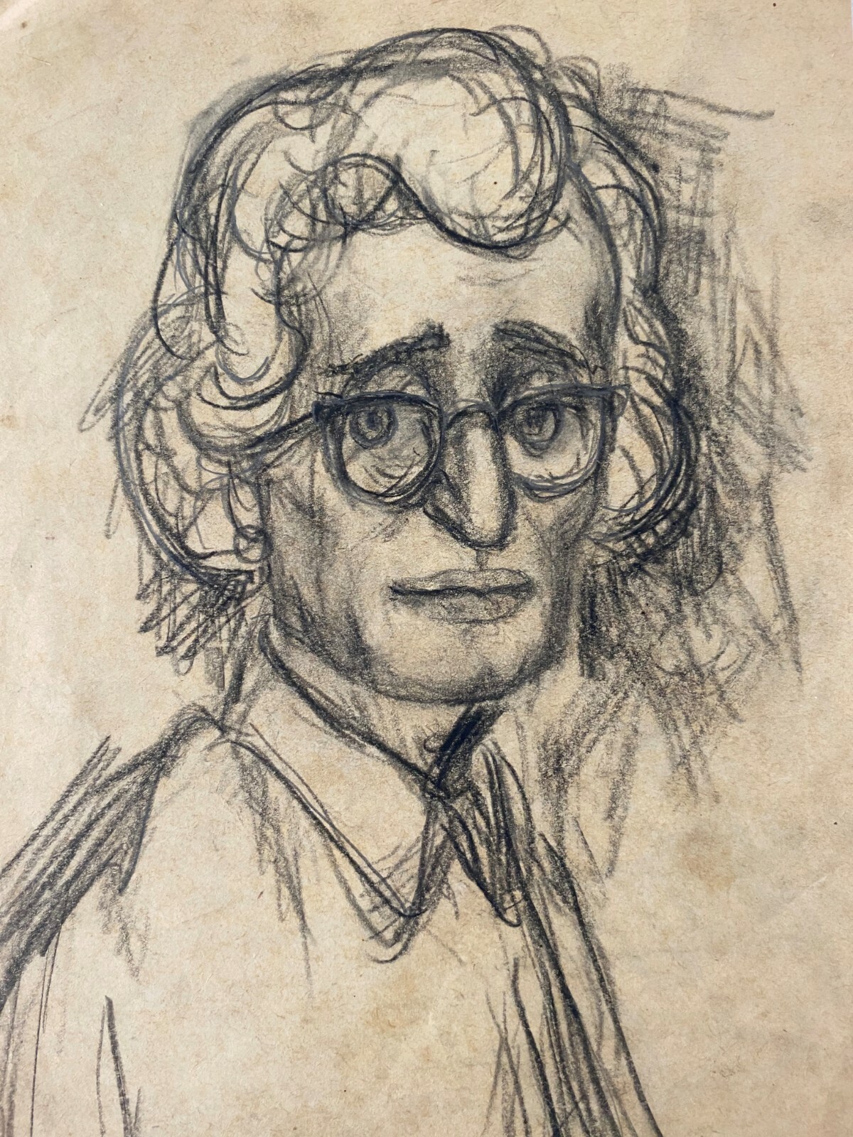 Juan David. Caricature. Untitled, circa 1958. Graphite on paper. Original art