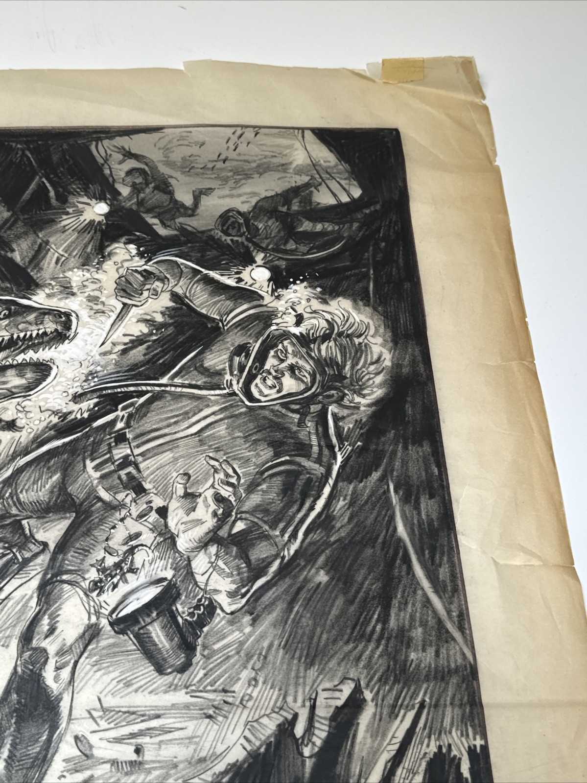 DAN GOOZEE DRAWING PAINTING STUDY ILLUSTRATION FAMOUS SCUBA DIVERS UNDER THE SEA