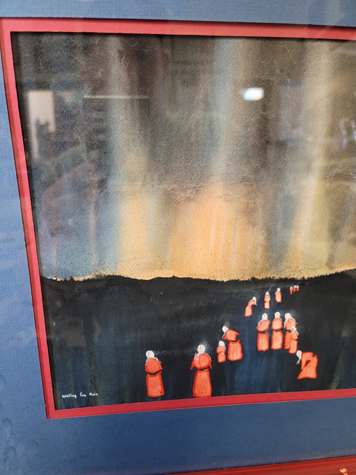 Benjamin Harjo Jr «Waiting For Rain» Original Painting