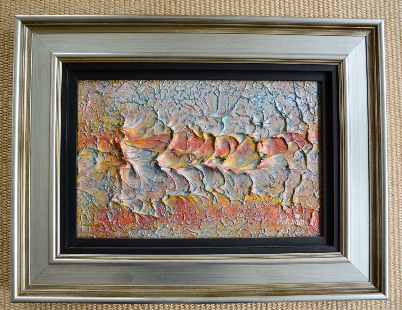 Autumn de Forest Framed Original Acrylic Painting Tiny Reflections Ver. III #1